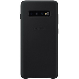 Samsung G975 Galaxy S10 Plus Leather Cover Black (EF-VG975LBEG)