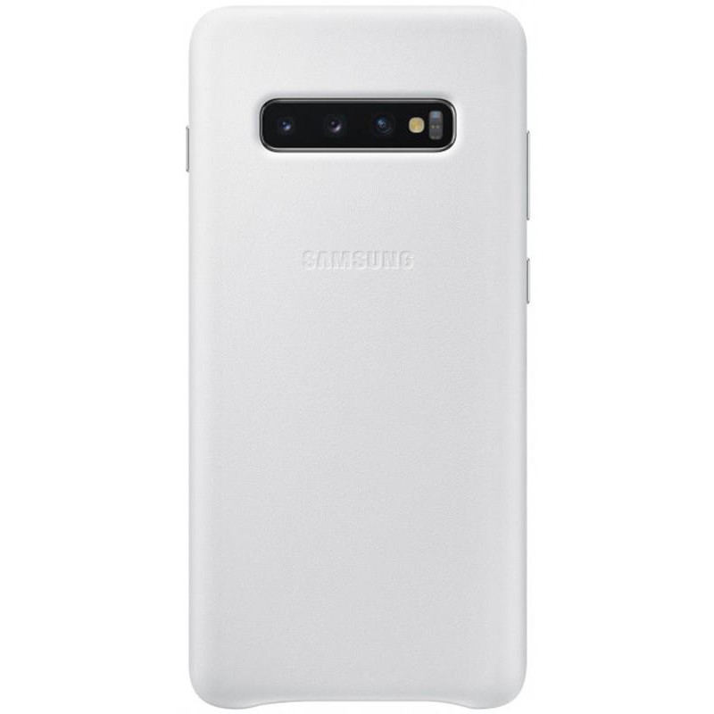 Samsung G975 Galaxy S10 Plus Leather Cover White (EF-VG975LWEG) - зображення 1