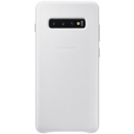Samsung G975 Galaxy S10 Plus Leather Cover White (EF-VG975LWEG)