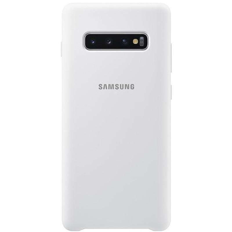 Samsung G973 Galaxy S10 Silicone Cover White (EF-PG973TWEG) - зображення 1