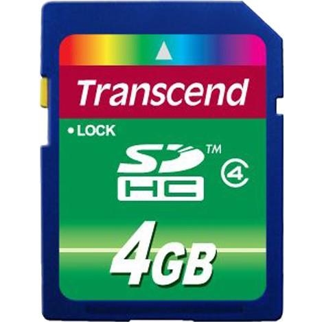 Transcend 4 GB SDHC Class 4 TS4GSDHC4 - зображення 1