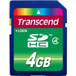Transcend 4 GB SDHC Class 4 TS4GSDHC4