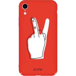Pump Tender Touch Case for iPhone XR V for Middle Finger (PMTTXR-6/126G)