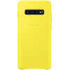 Samsung G975 Galaxy S10 Plus Leather Cover Yellow (EF-VG975LYEG) - зображення 1