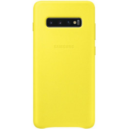   Samsung G975 Galaxy S10 Plus Leather Cover Yellow (EF-VG975LYEG)