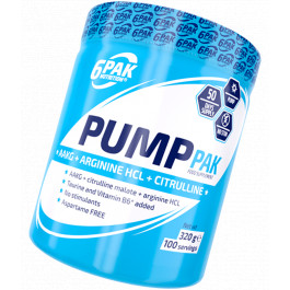6PAK Nutrition Pump Pak 320 g /100 servings/ Pineapple Lemon