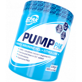   6PAK Nutrition Pump Pak 320 g /100 servings/ Pineapple Lemon