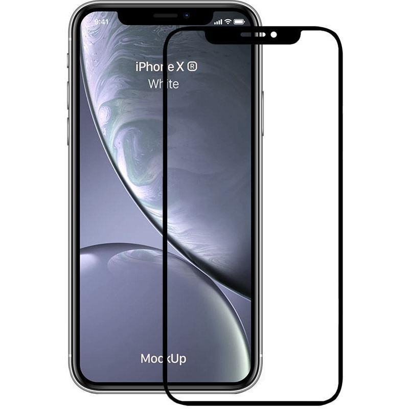 TOTO 5D Full Cover Tempered Glass iPhone Xr Black - зображення 1