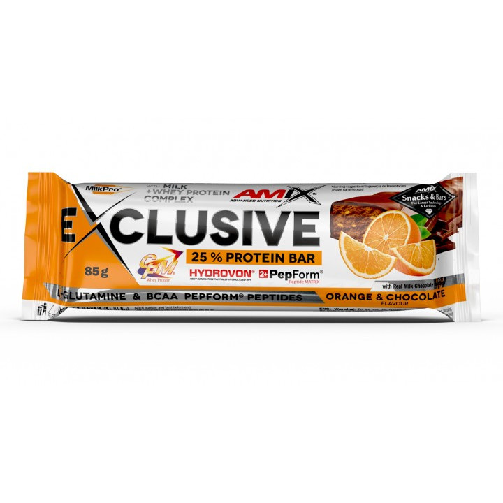 Amix Exclusive Protein Bar 85 g Orange Chocolate - зображення 1