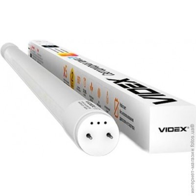 VIDEX LED T8b 9W 0.6M 6200K 220V матовая (VL-T8b-09066) - зображення 1
