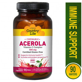 Country Life Acerola Vitamin C Complex 500 mg 90 tabs Berry