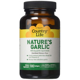   Country Life Nature's Garlic 500 mg 180 caps