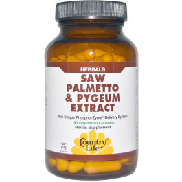 Country Life Saw Palmetto & Pygeum Extract 90 caps