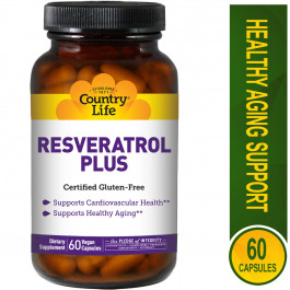 Country Life Resveratrol Plus 60 caps