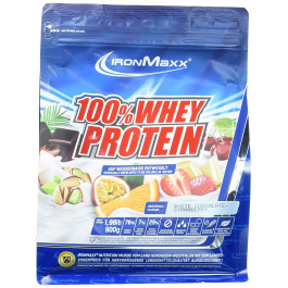 IronMaxx 100% Whey Protein 900 g /18 servings/ White Chocolate Strawberry