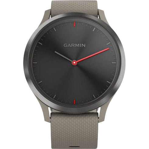 Garmin VIVOMOVE HR SPORT BLACK WITH SANDSTONE SILICONE BAND ONE SIZE (010-01850-03) - зображення 1