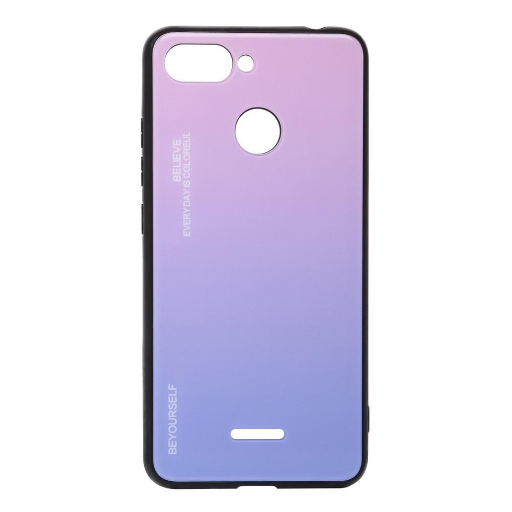 BeCover Gradient Glass для Xiaomi Redmi 6/6A Pink-Purple (703580) - зображення 1