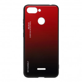 BeCover Gradient Glass для Xiaomi Redmi 6/6A Red-Black (703582)