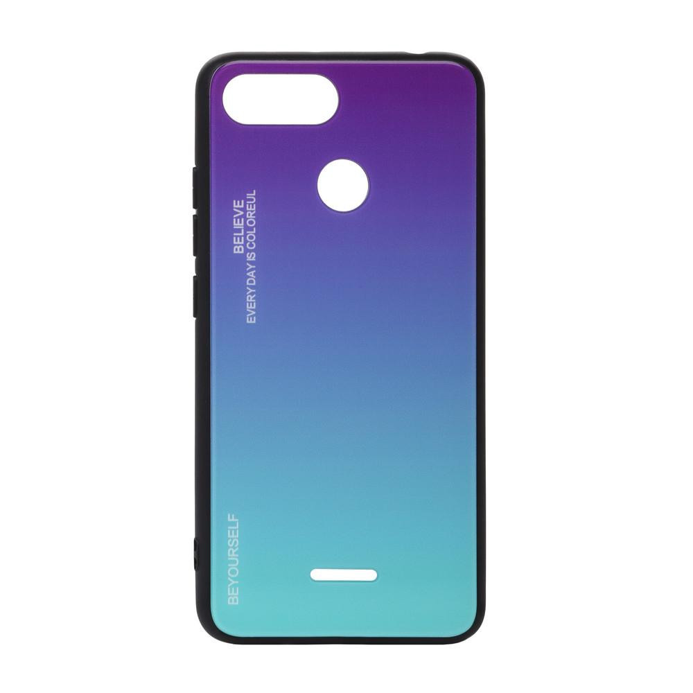 BeCover Gradient Glass для Xiaomi Redmi 6/6A Purple-Blue (703588) - зображення 1