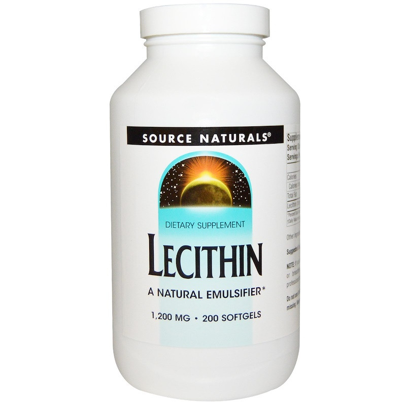 Source Naturals Lecithin 1200 mg 200 caps - зображення 1