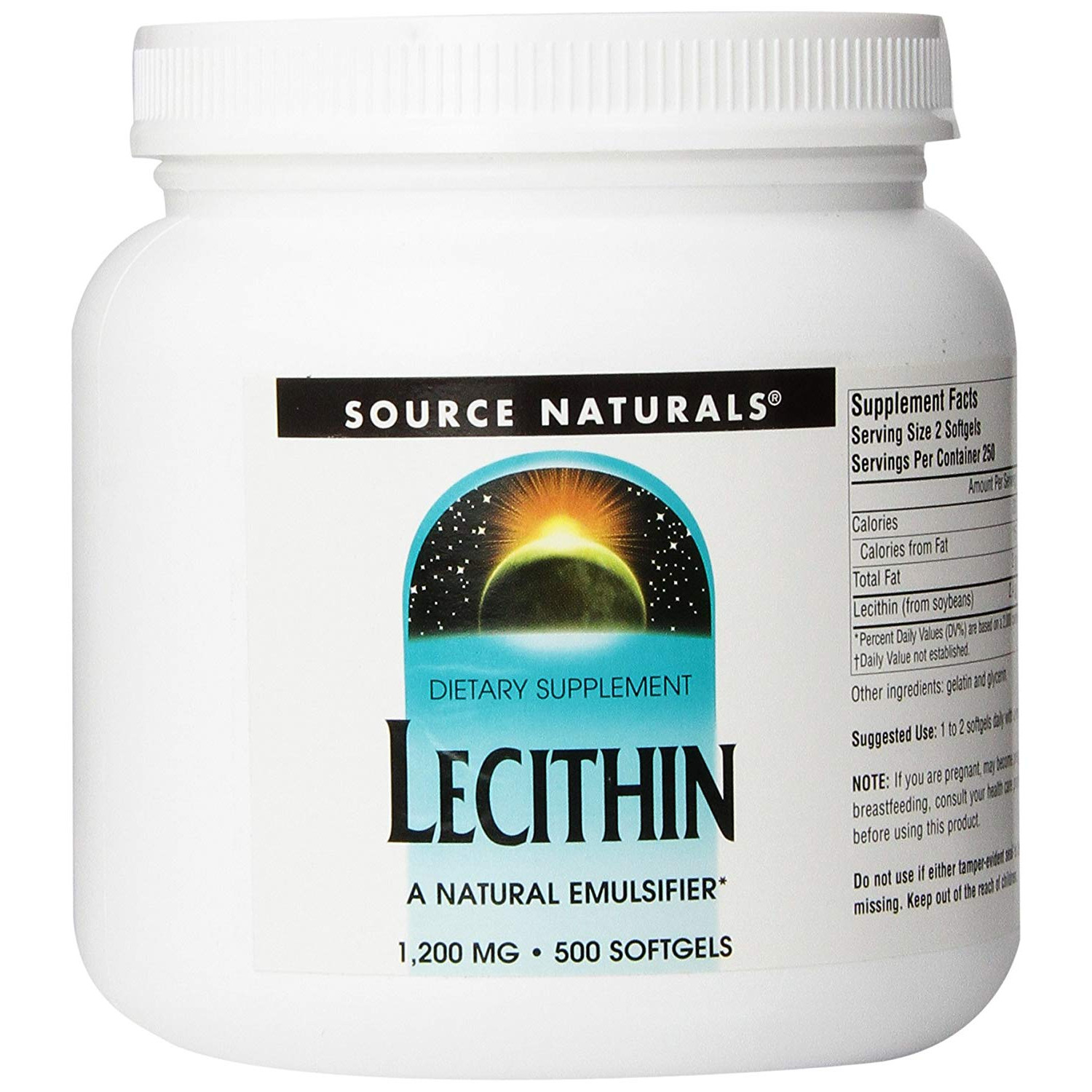 Source Naturals Lecithin 1200 mg 500 caps - зображення 1