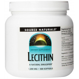   Source Naturals Lecithin 1200 mg 500 caps