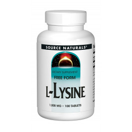 Source Naturals L-Lysine 1000 mg 100 tabs