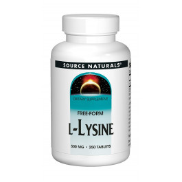 Source Naturals L-Lysine 500 mg 250 tabs