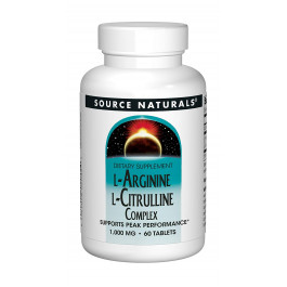   Source Naturals L-Arginine L-Citrulline Complex 60 tabs