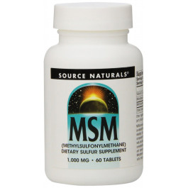 Source Naturals MSM 1000 mg with Vitamin C 60 tabs