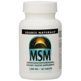   Source Naturals MSM 1000 mg with Vitamin C 60 tabs