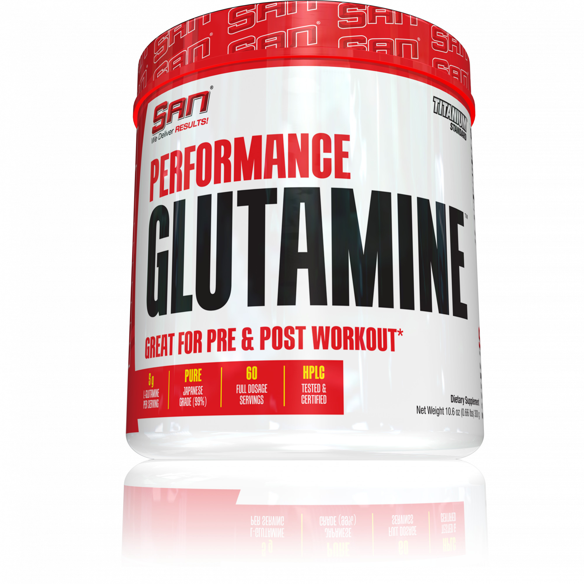 SAN Performance Glutamine 1200 g /240 servings/ Unflavored - зображення 1