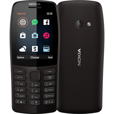 Nokia 210 Dual SIM 2019 Black (16OTRB01A02) - зображення 1