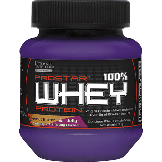 Ultimate Nutrition Prostar 100% Whey Protein 30 g /sample/ Peanut Butter Jelly - зображення 1