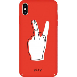   Pump Tender Touch Case for iPhone XS Max V Middle Finger (PMTTXSMAX-6/126G)