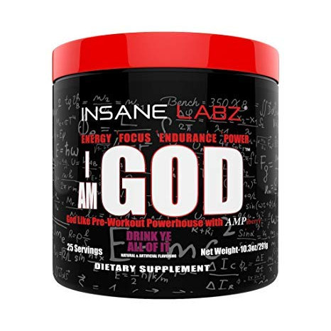 Insane Labz I Am God 293 g /25 servings/ Drink Ye All of It - Grape - зображення 1