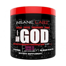 Insane Labz I Am God 293 g /25 servings/ Drink Ye All of It - Grape