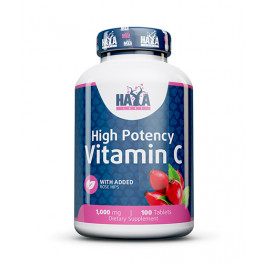 Haya Labs High Potency Vitamin C 1,000 mg with Rose Hips 100 tabs