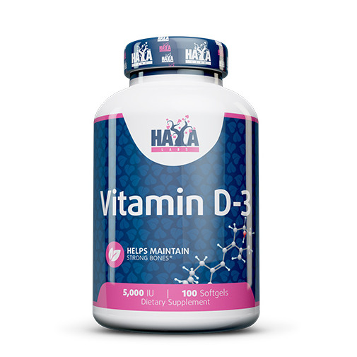 Haya Labs Vitamin D-3 5000 IU 100 caps - зображення 1