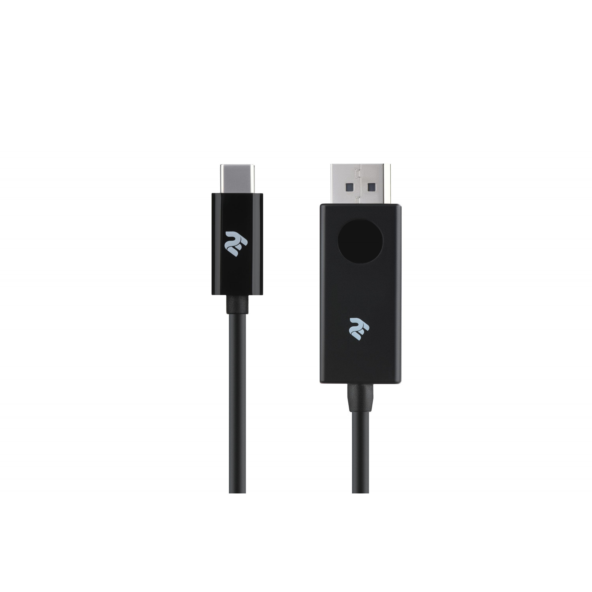 2E USB-C - DisplayPort 1m Black (2E-W1402) - зображення 1