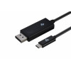 2E USB-C - DisplayPort 1m Black (2E-W1402) - зображення 2