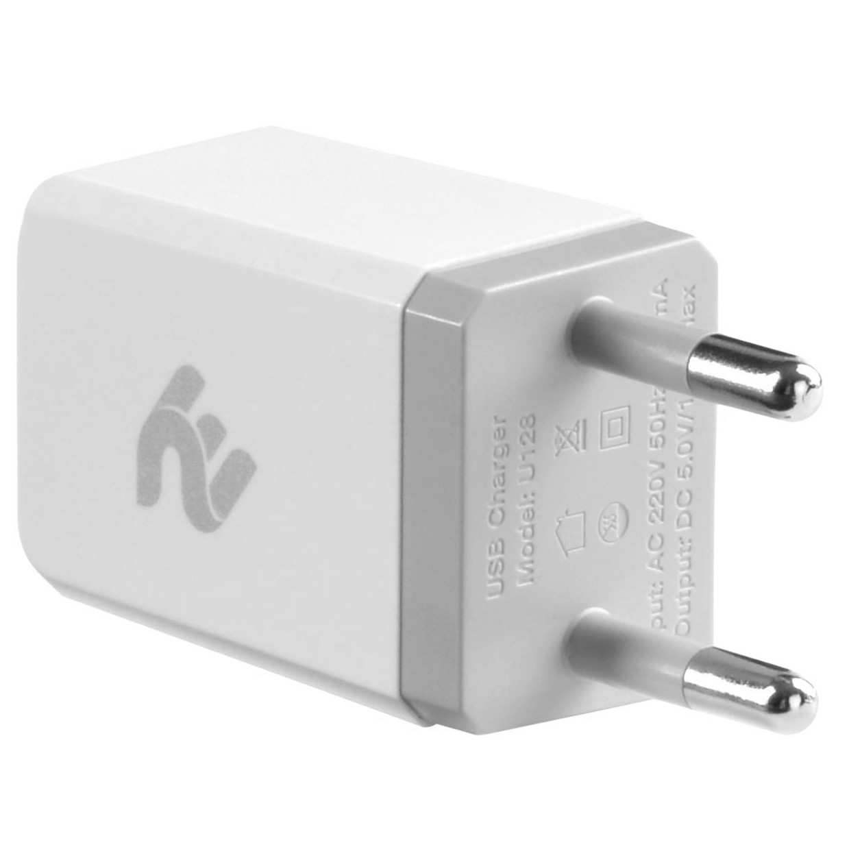 2E Wall Charger 1xUSB 1A, White (2E-WC1USB1A-W) - зображення 1