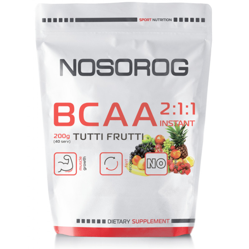 Nosorog BCAA 2:1:1 200 g /40 servings/ Tropical Fruit - зображення 1