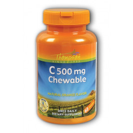 Thompson Vitamin C Chewable 500 mg 60 tabs Orange