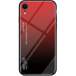 TOTO Glass Case Gradient Apple iPhone Xr Red