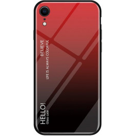   TOTO Glass Case Gradient Apple iPhone Xr Red