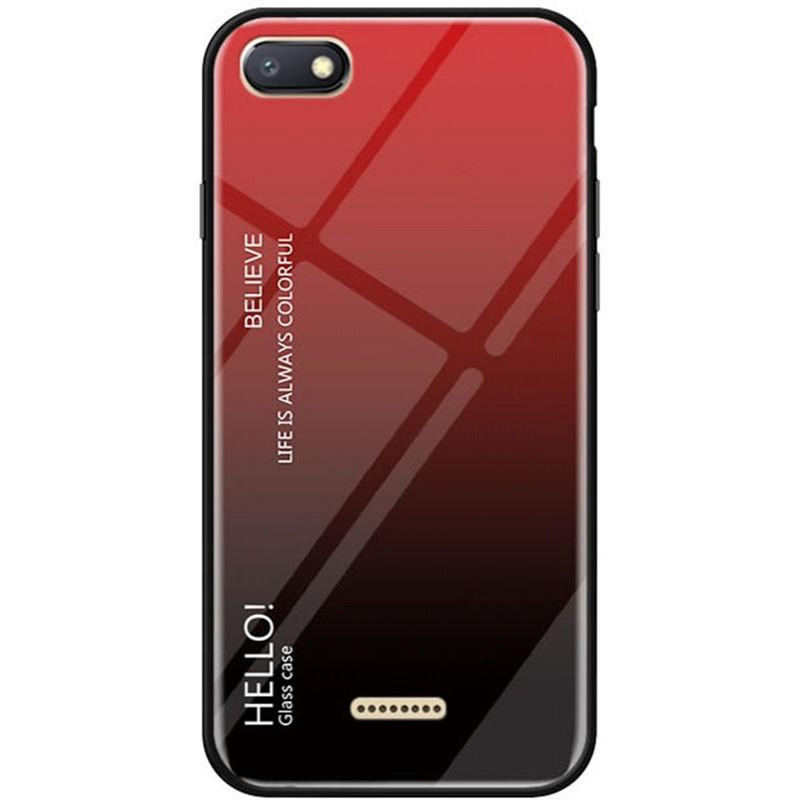 TOTO Glass Case Gradient Xiaomi Redmi 6A Red - зображення 1