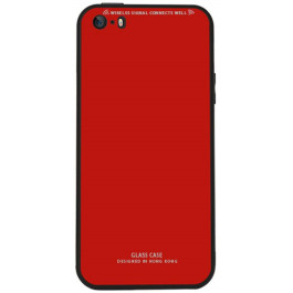 TOTO Pure Glass Case Apple iPhone SE/5S/5 Red