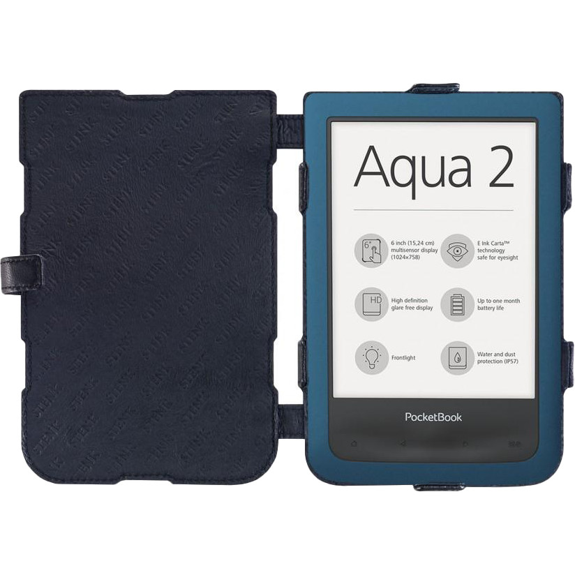 STENK Чехол книжка Prime для PocketBook 641 Aqua 2 Черный 61273 - зображення 1