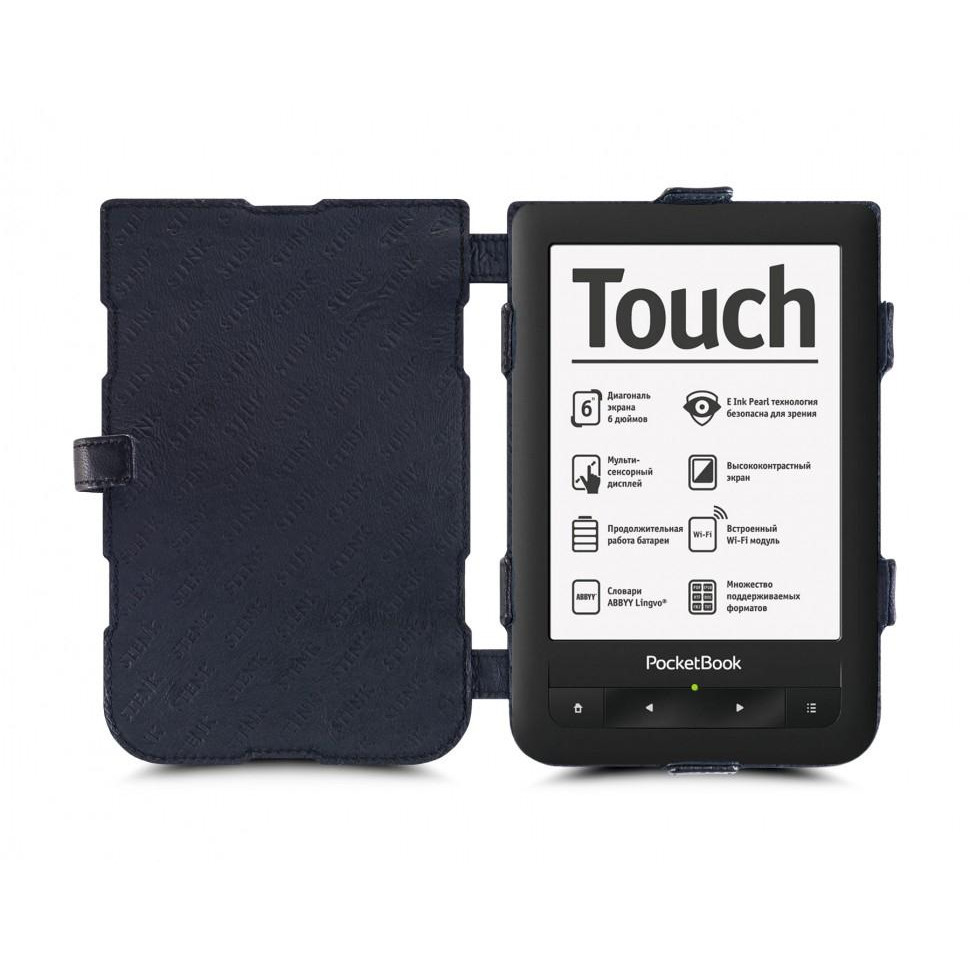STENK Чехол книжка Prime для PocketBook Touch 622 Черный 40595 - зображення 1